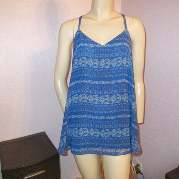 Torrid CHIFFON Sophie SWING Cami Size 2X FLOWY Soft ADJUSTABLE Sleeveless TUNIC - Picture 1 of 11